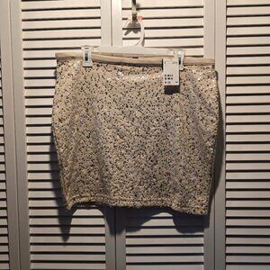 H&M Sequined Mini Skirt